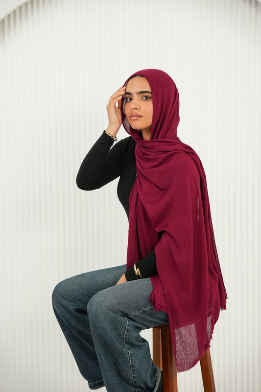 Crinkled In Cranberry