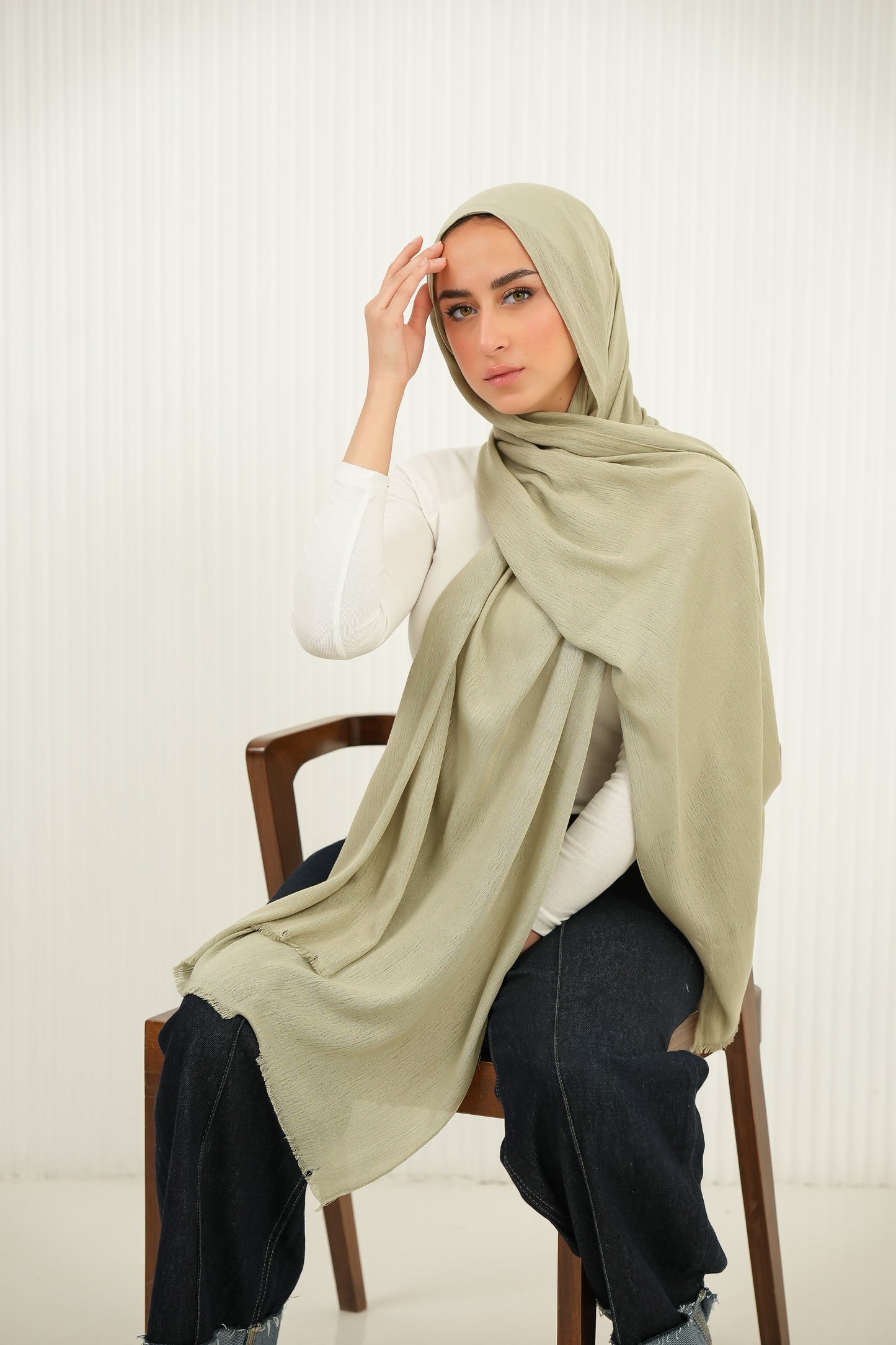 Crinkled In Sage Mist