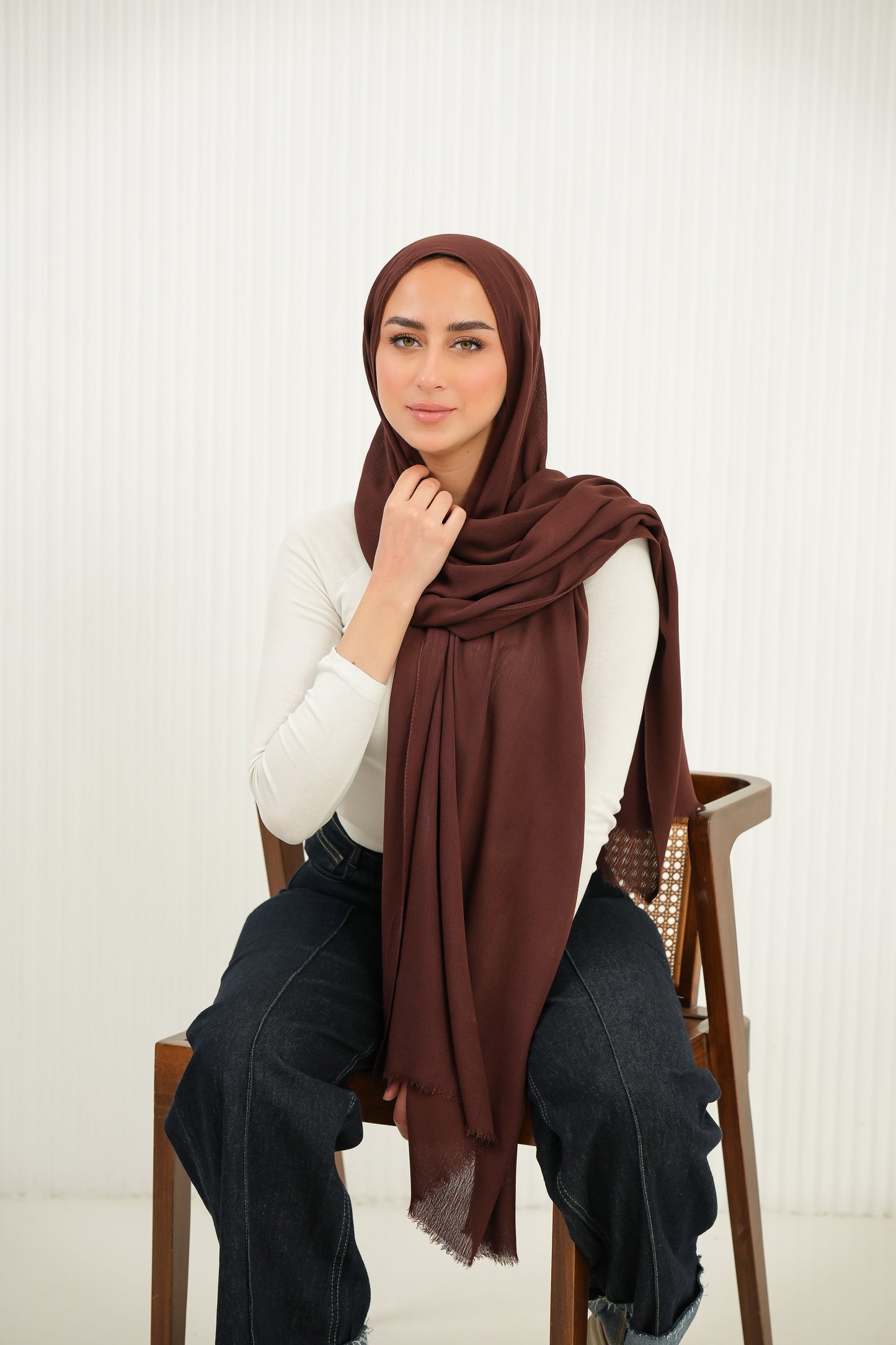 Crinkled In Cocoa Brown