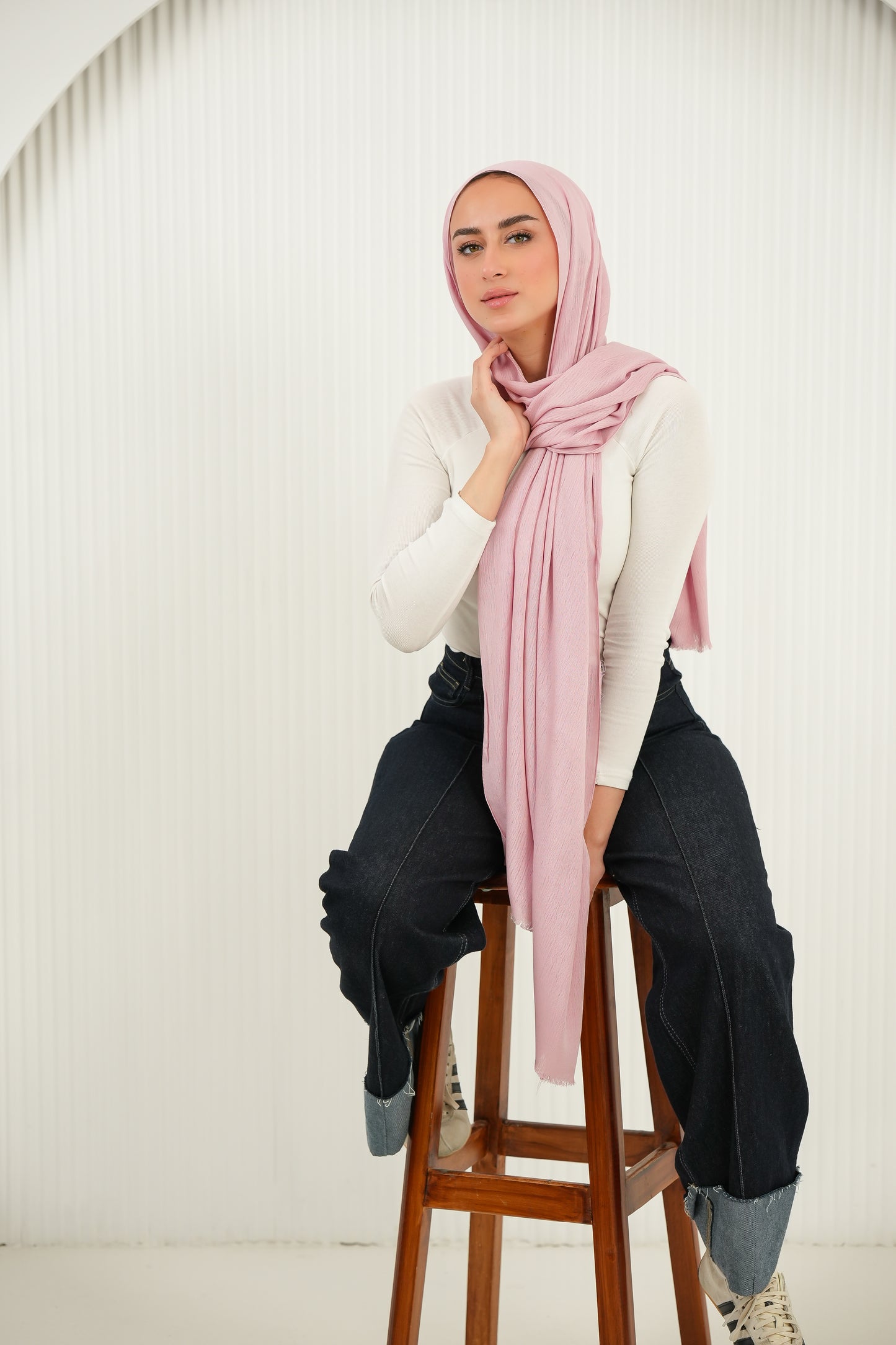 Crinkled In Vintage Rose