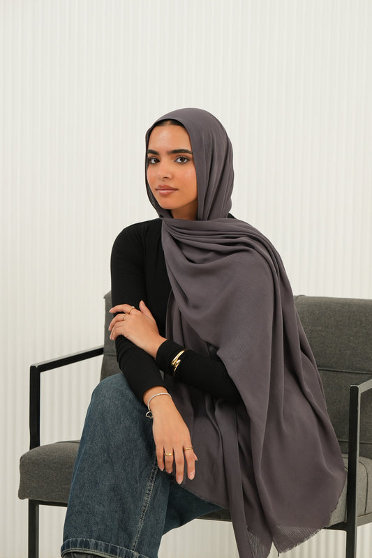 Crinkled In Smokey Taupe