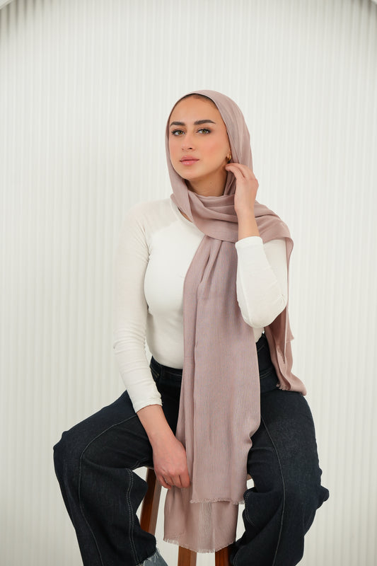 Crinkled In Blush Taupe