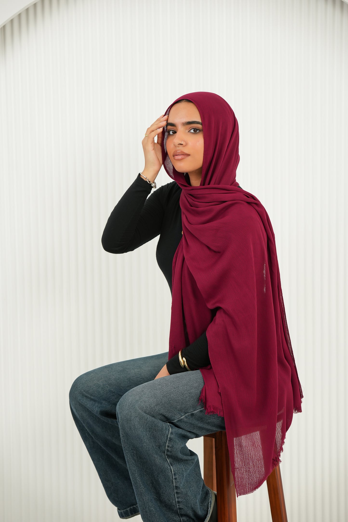 Crinkled In Cranberry