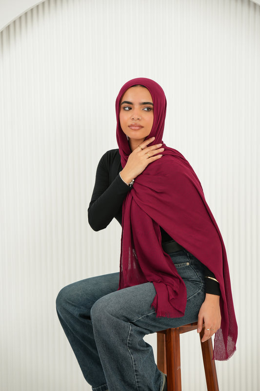 Crinkled In Cranberry