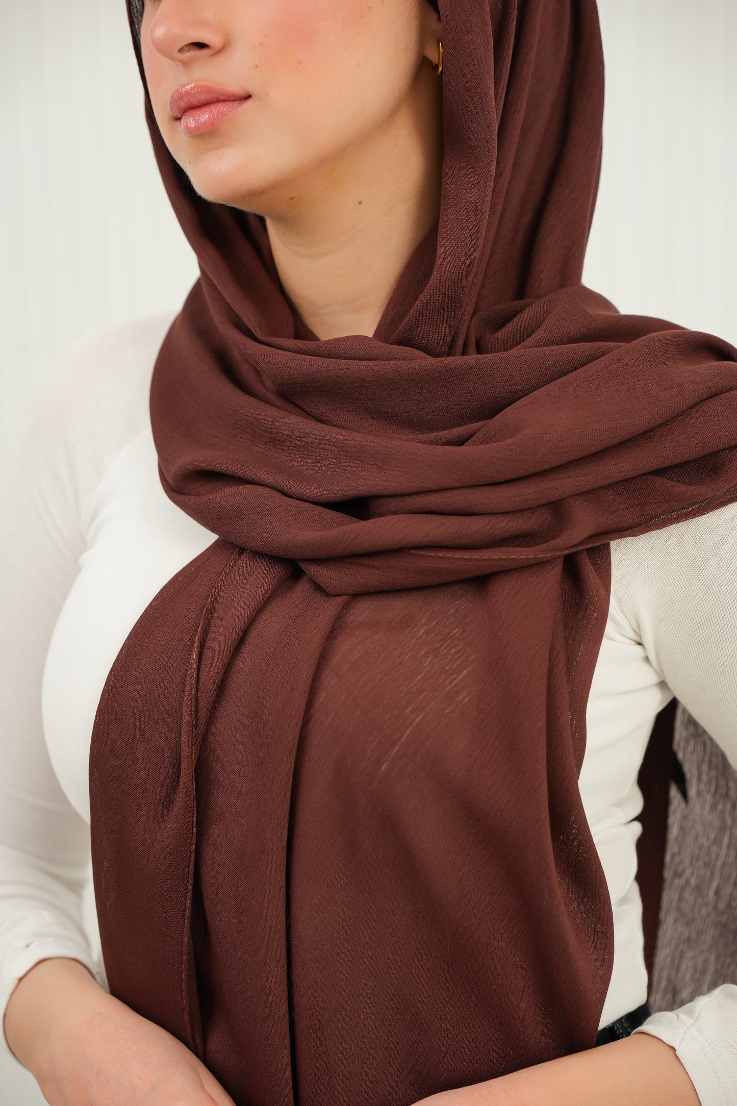 Crinkled In Cocoa Brown