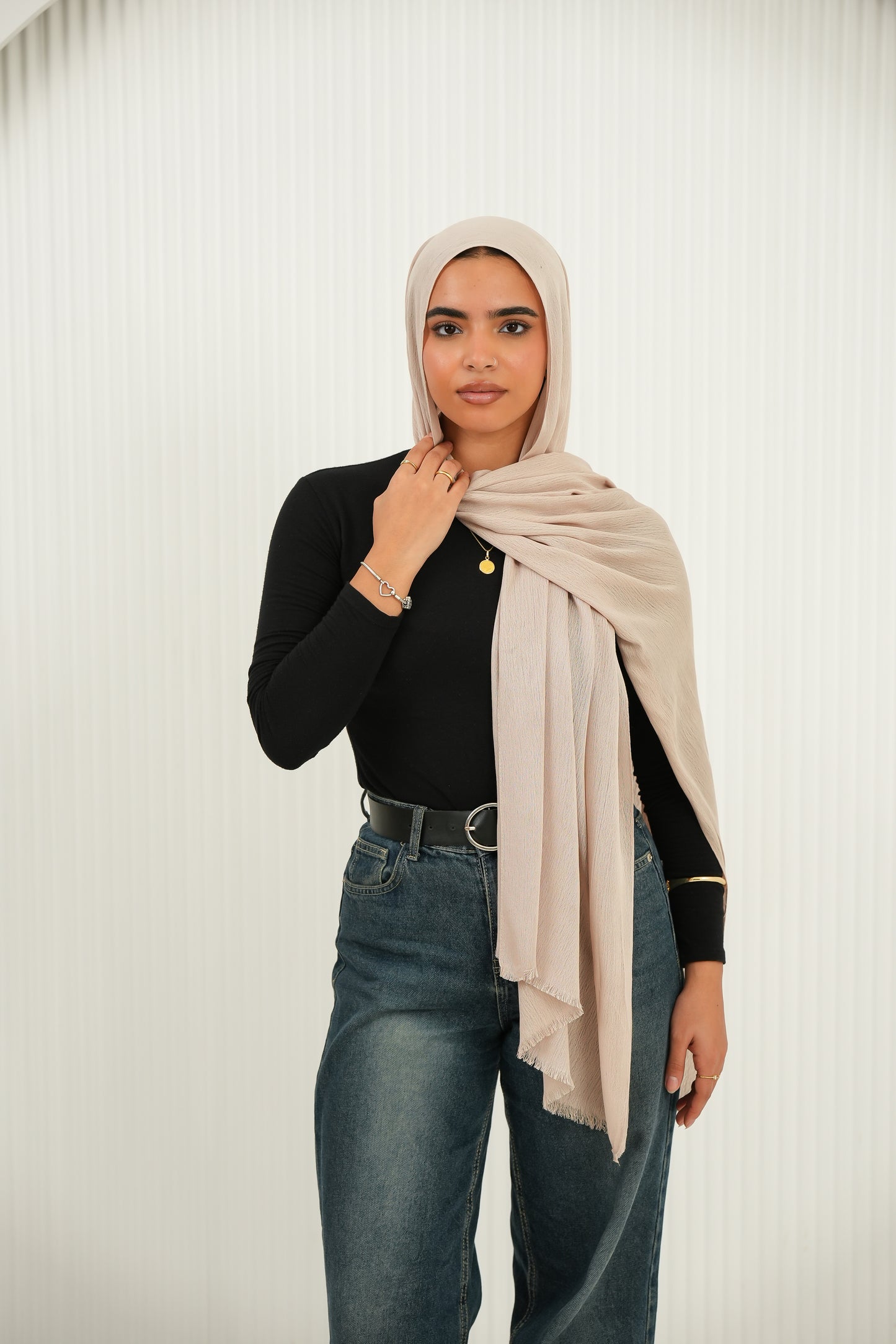 Crinkled In Vanilla beige