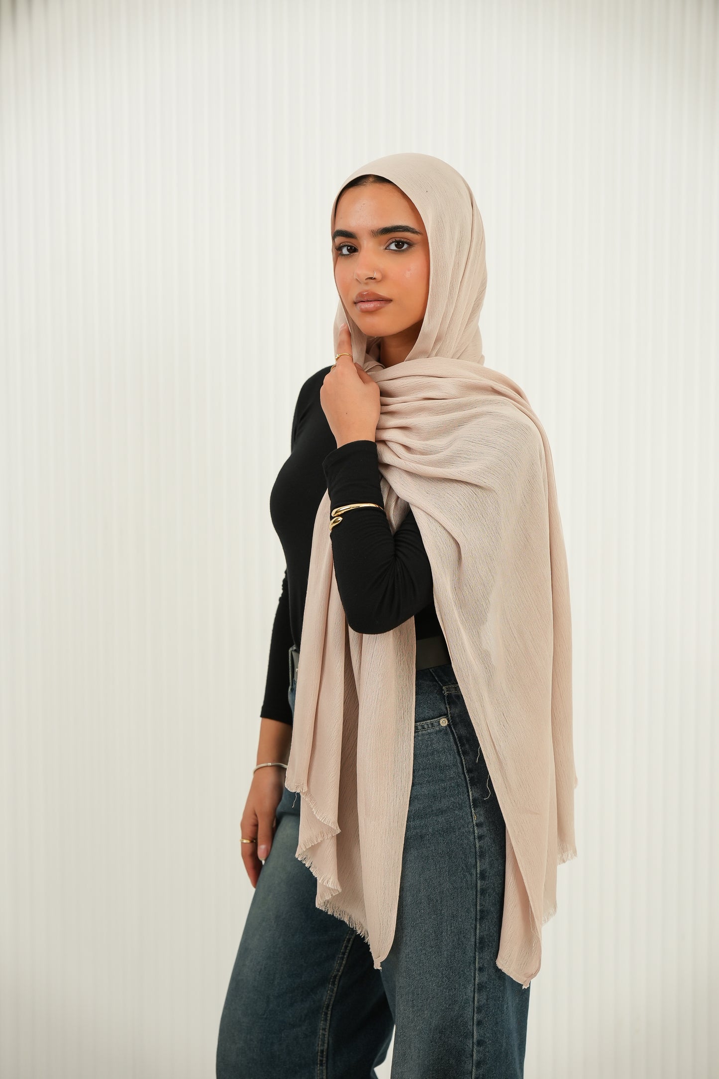 Crinkled In Vanilla beige