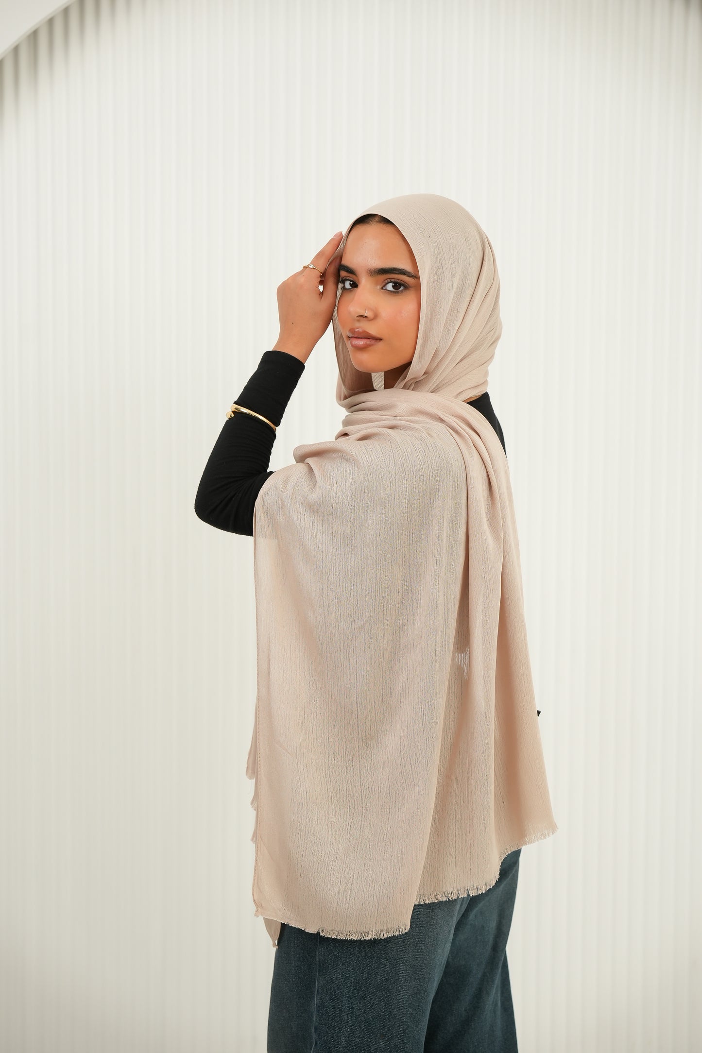 Crinkled In Vanilla beige