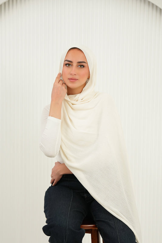 Crinkled In Cloud Cream